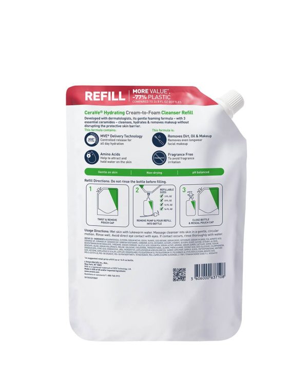 Hydrating Cream-to-Foam Cleanser Refill - Image 8