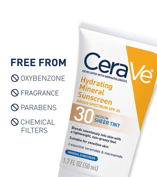Hydrating Mineral Sunscreen SPF 30 Face Sheer Tint, Shade: Medium - Image 5