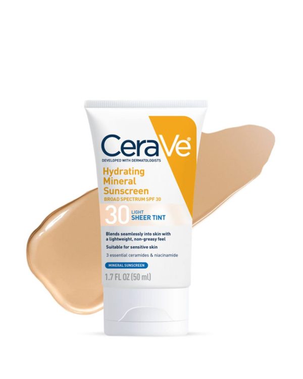 Hydrating Mineral Sunscreen SPF 30 Face Sheer Tint, Shade: Light
